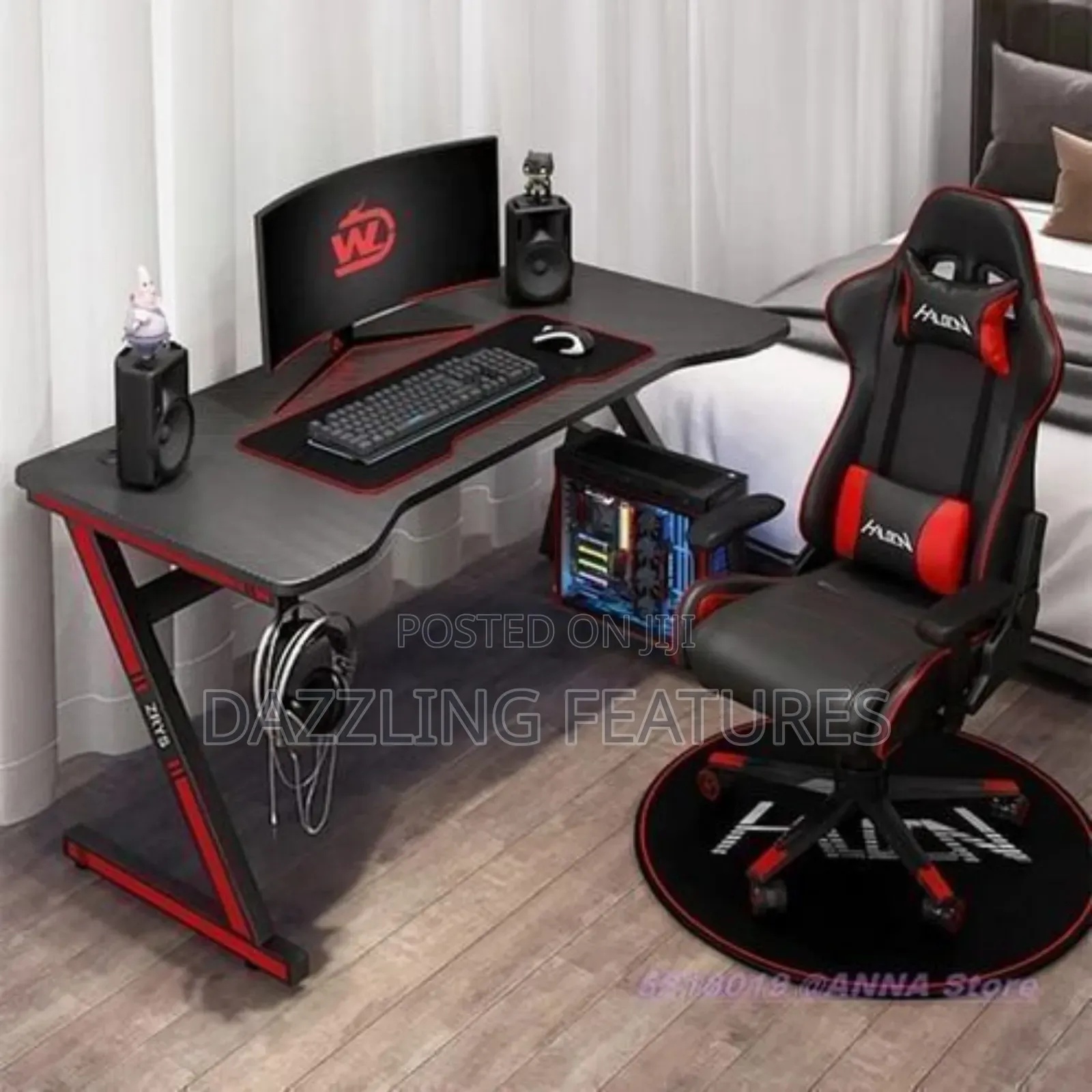 Standard Gaming Chair and Table Combo