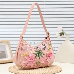Floral Embroidery Sling Bag