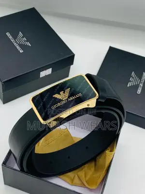 Armani X Prada Leather Belt