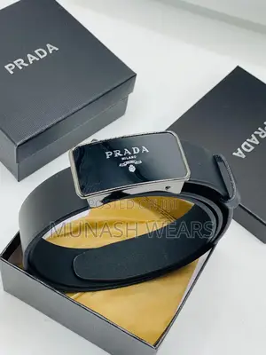 Armani X Prada Leather Belt