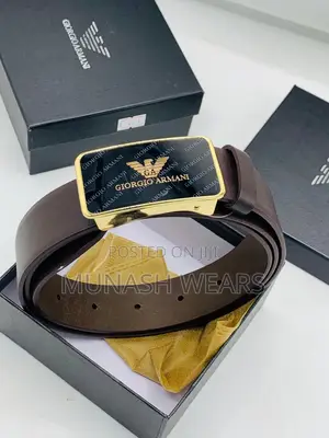 Armani X Prada Leather Belt