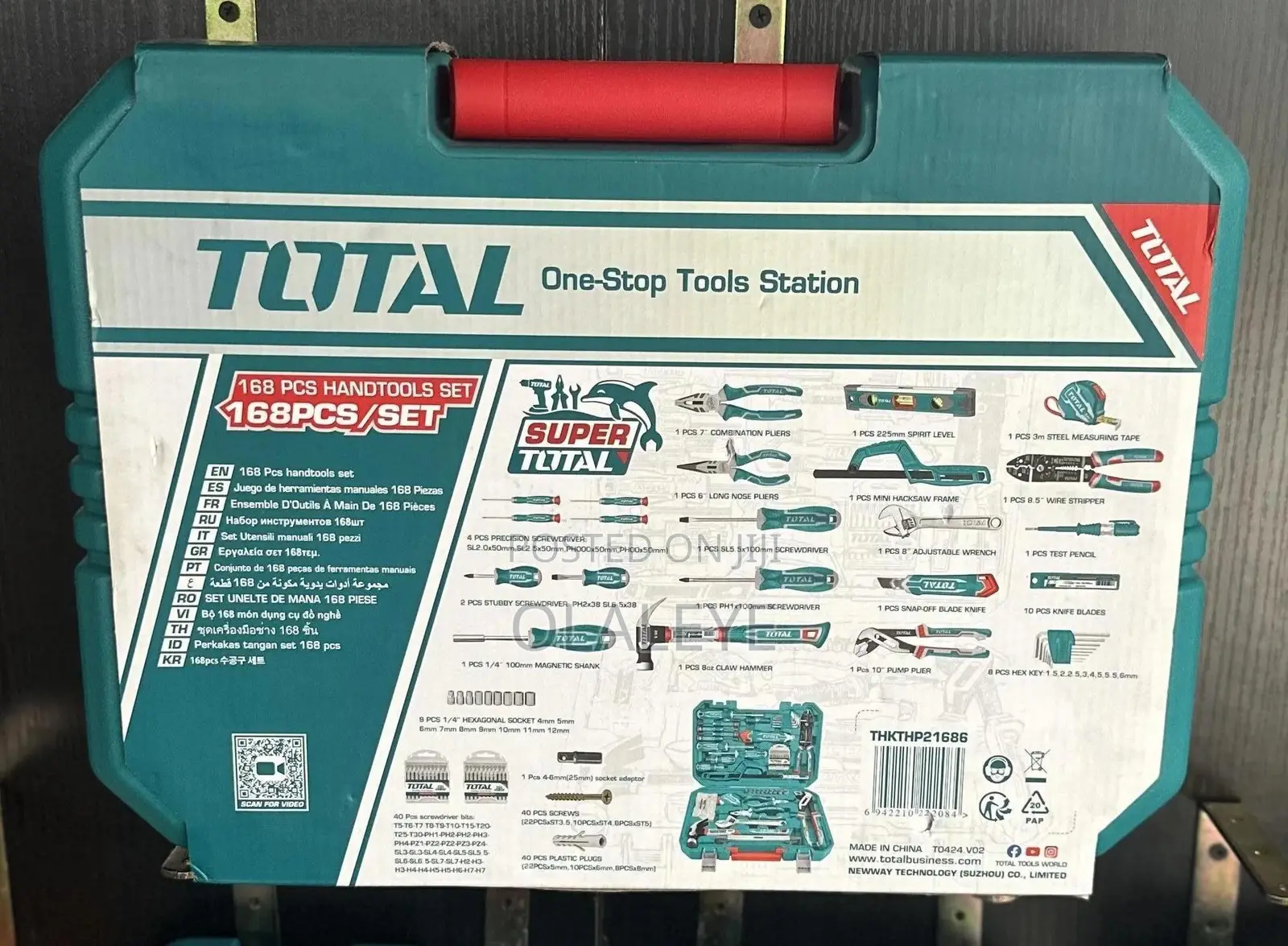 Total 168pcs Hand Tools Set