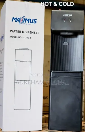 Maximus Water Dispenser Hot and Cold 1170b-3(Black)