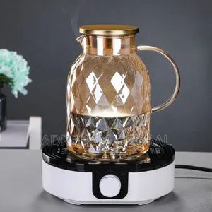 1.8ltr Transparent Borosilicate Glass Teapot,Heat Resistant Hot Cold