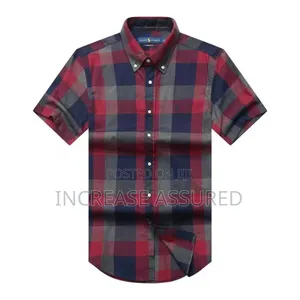 Luxury Turkish Short Sleeve Checkers Shirts