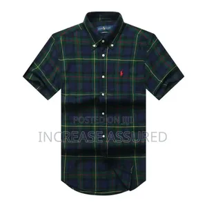Luxury Turkish Short Sleeve Checkers Shirts