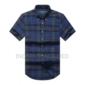 Luxury Turkish Short Sleeve Checkers Shirts