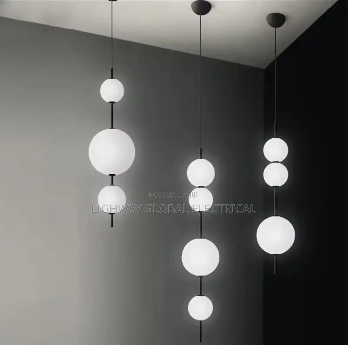 Italian Led Designer Bead Dropping Pendant Light