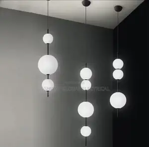 Italian Led Designer Bead Dropping Pendant Light