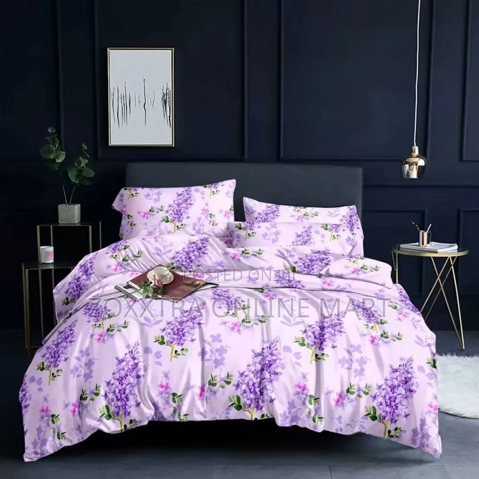 6 by 6 Bedsheets With 4 Pillows