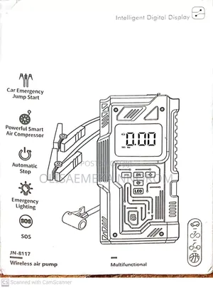 Multifunctional Automatic Jump Starter and Tire Pump