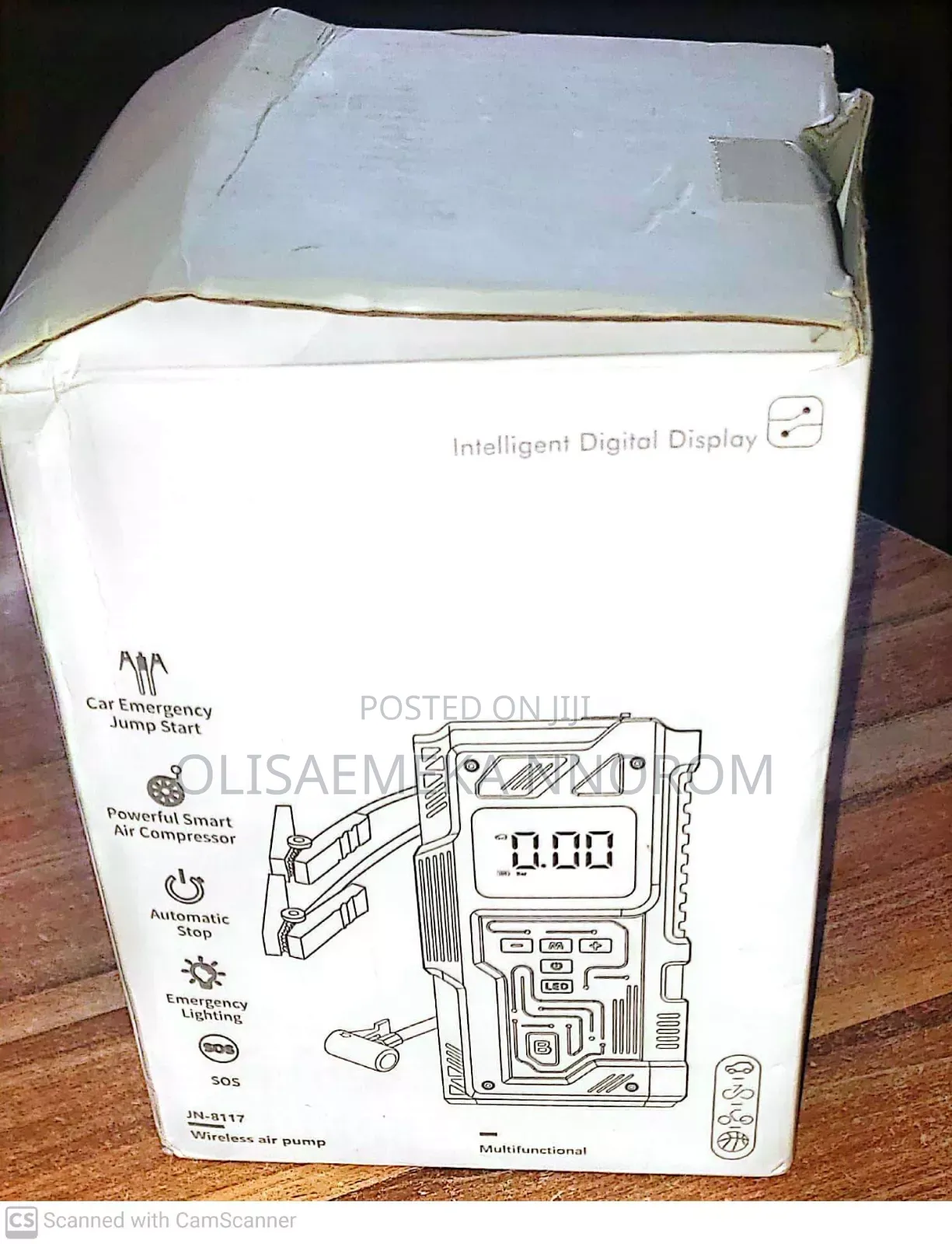 Multifunctional Automatic Jump Starter and Tire Pump