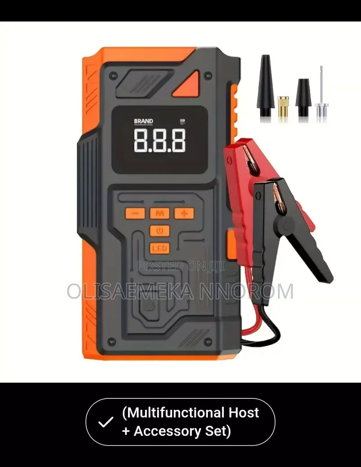 Multifunctional Automatic Jump Starter and Tire Pump