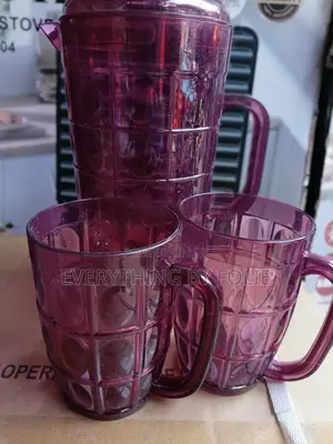 Acrylic Jug and Set of Cups