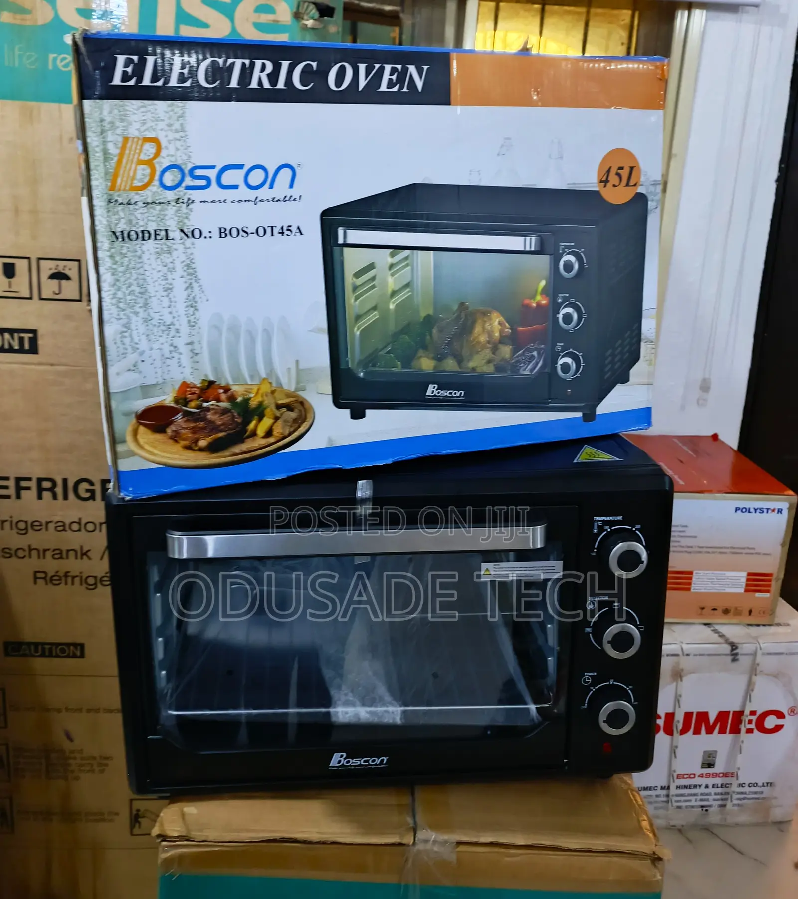 45l Boscon Tabletop Electric Oven – Adjustable Settings