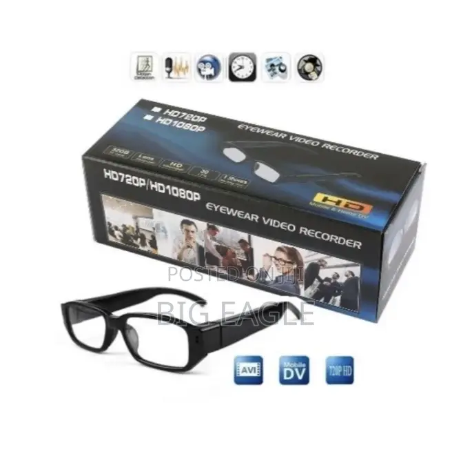 Ai Smart Spy Glasses With Bluetooth Audio.( Hd )