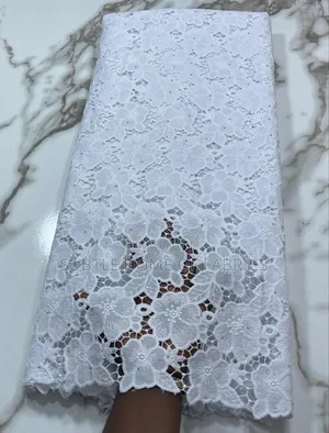 **Premium White Chiffon Chord Lace – New Arrival Perfect for Owambe