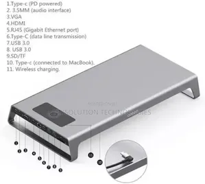 Onten Type-C Multi-Function Dock Station (Model Otn-Uca612-)
