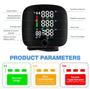 Rechargeable Voice Wrist Blood Pressure Monitor Digital