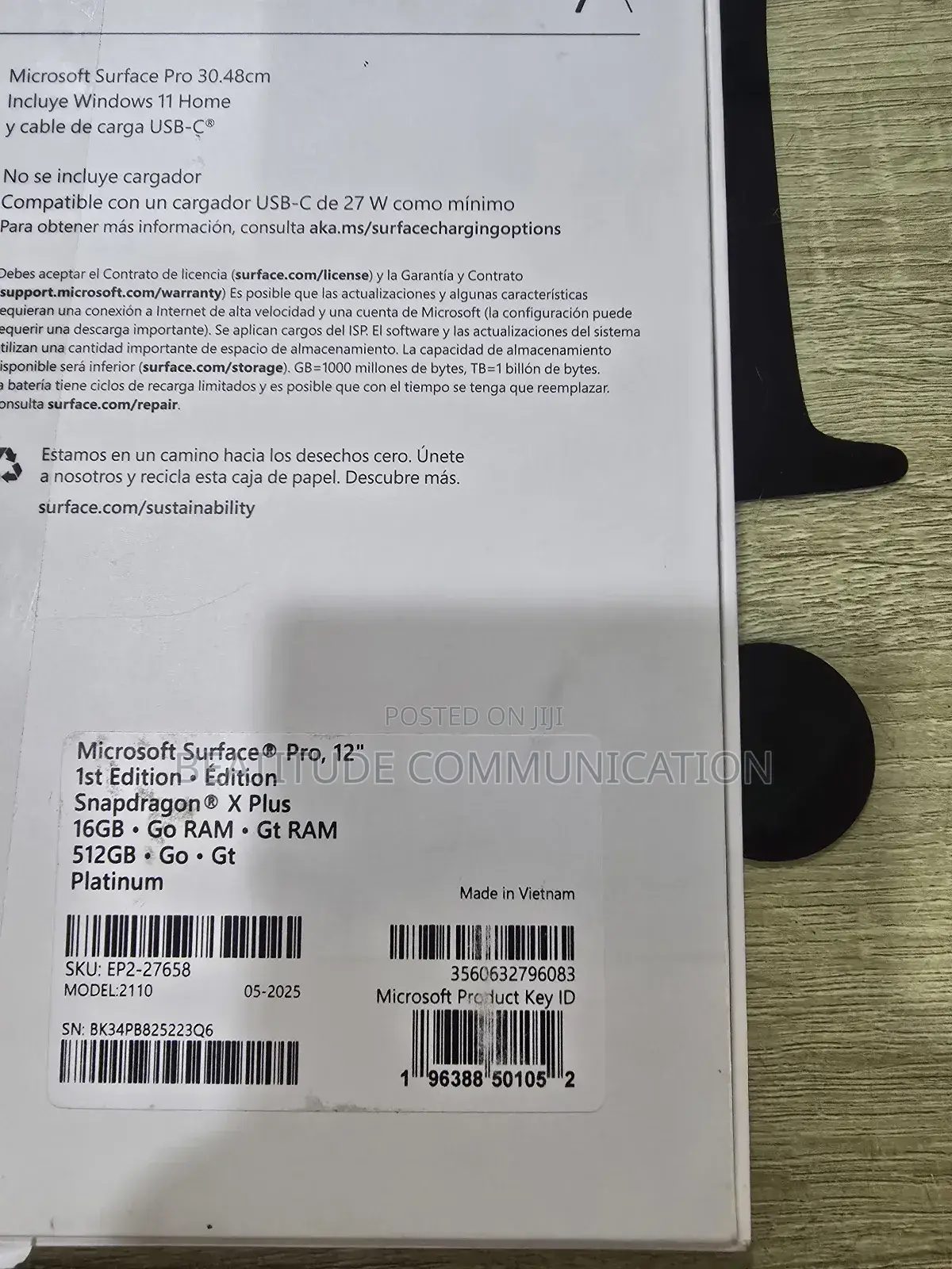 New Microsoft Surface Pro 16GB Qualcomm Snapdragon X Plus SSD 512GB