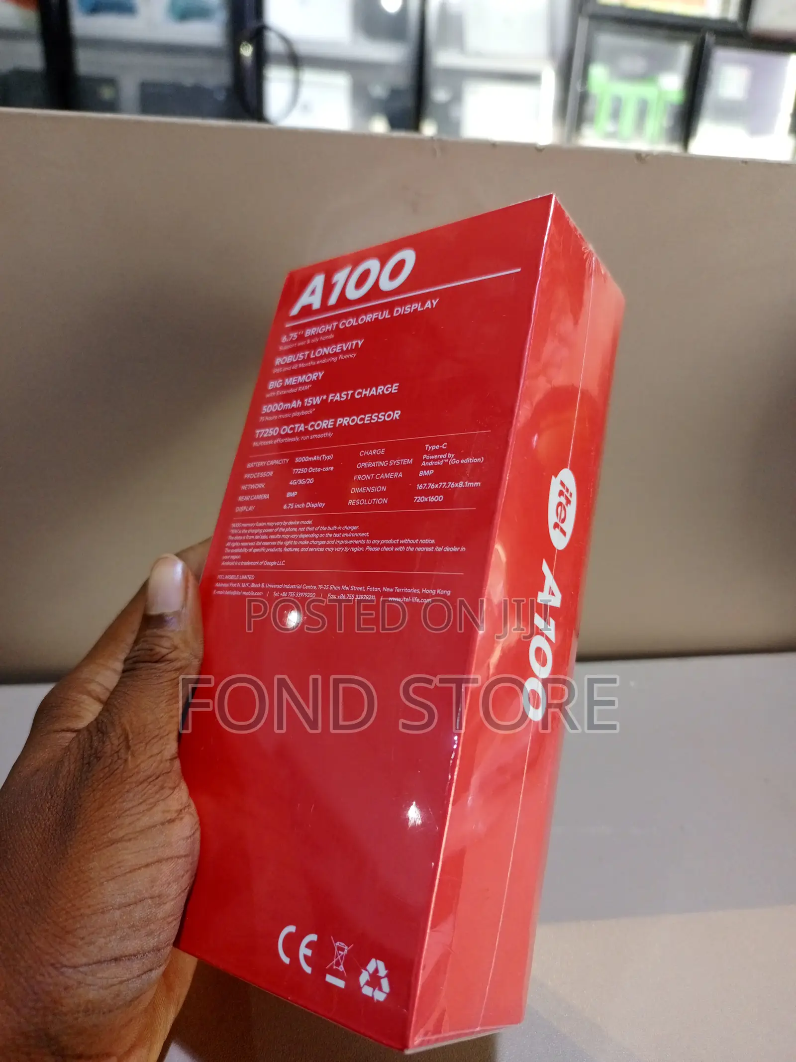 New Itel A100 128 GB Silver