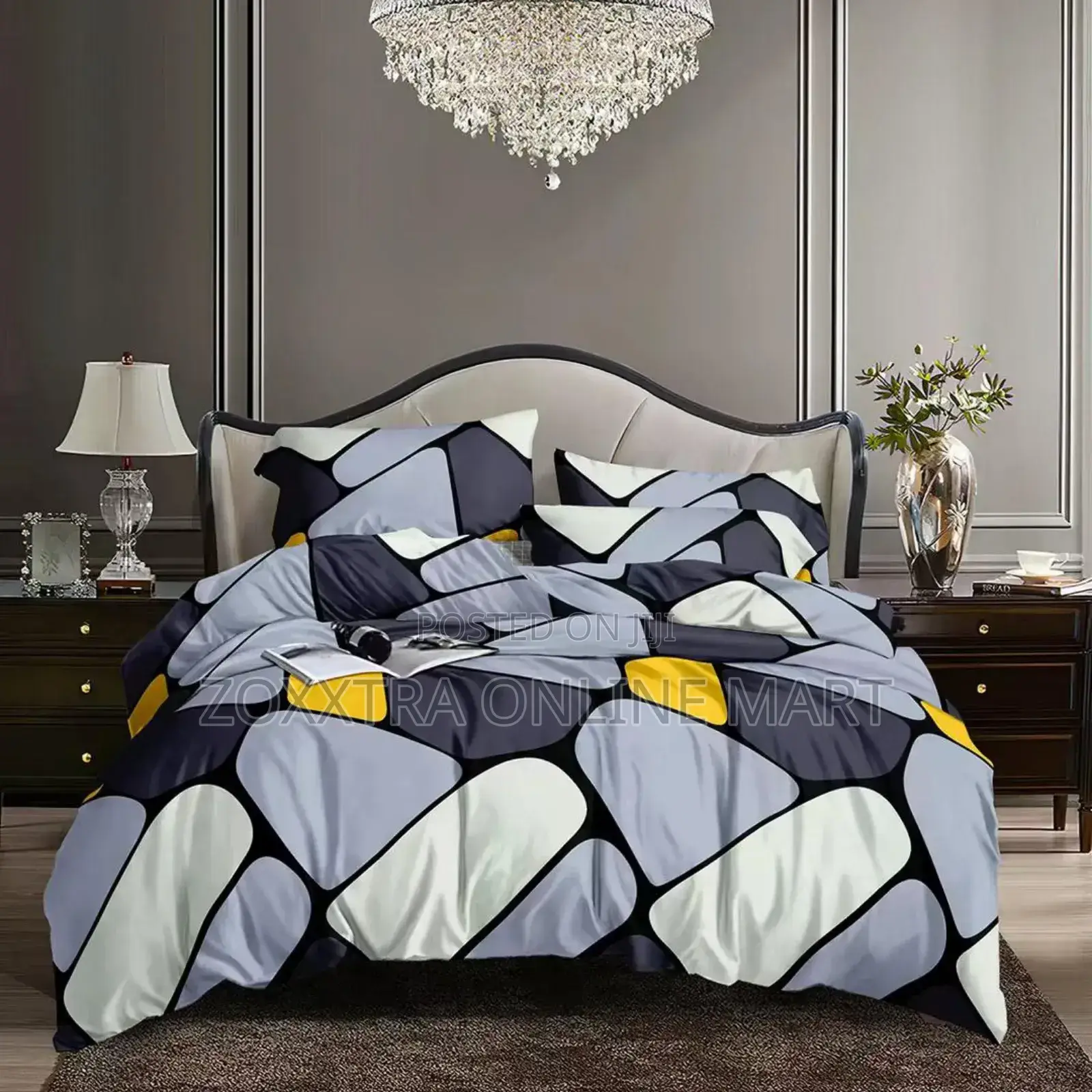 6 by 6 Bedsheets With 4 Pillows