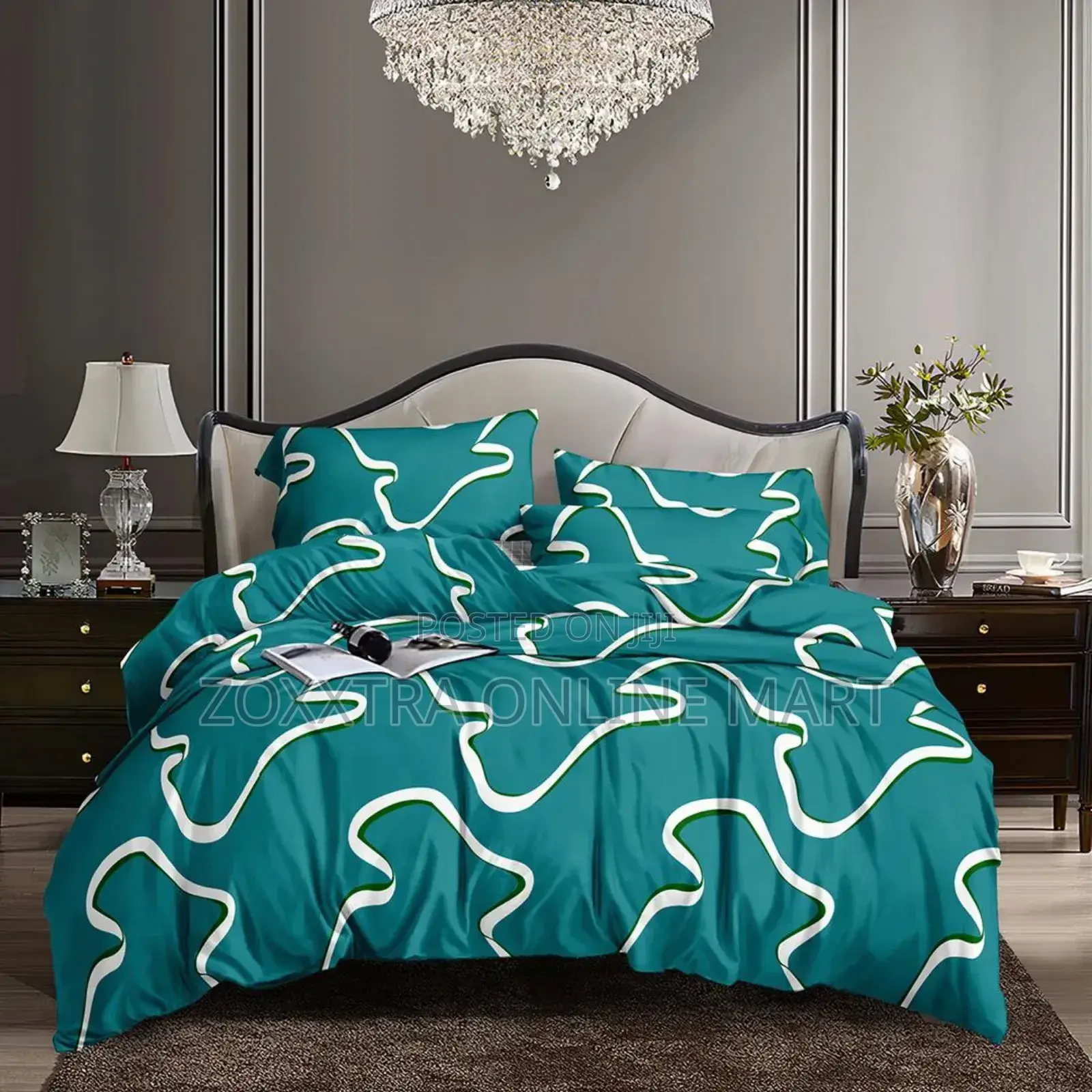 6 by 6 Bedsheets With 4 Pillows