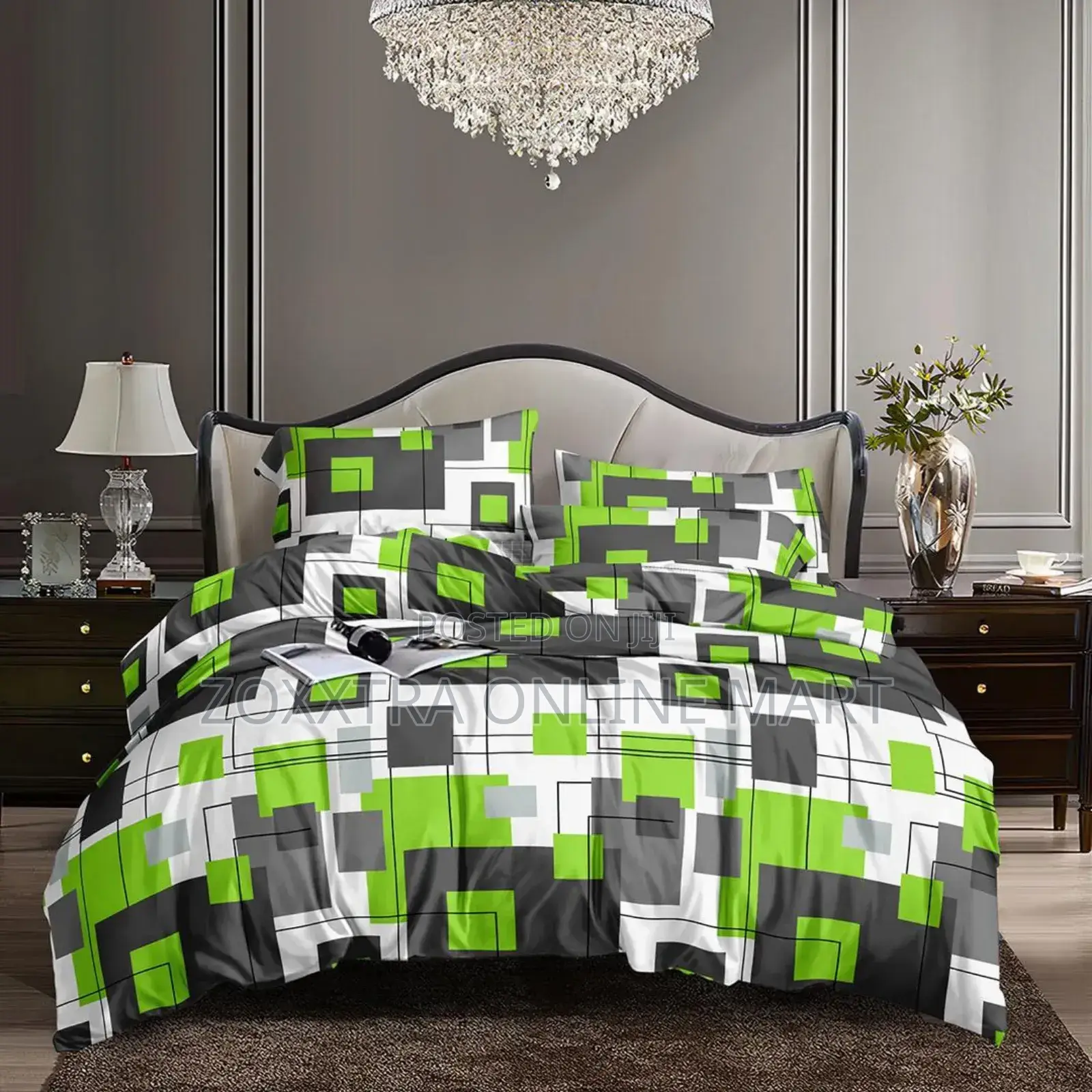 6 by 6 Bedsheets With 4 Pillows