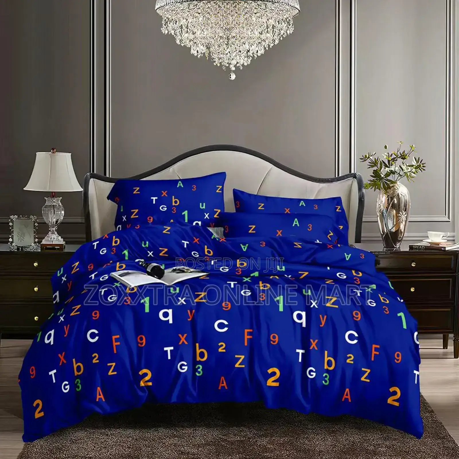 6 by 6 Bedsheets With 4 Pillows