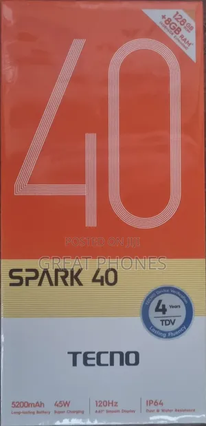 New Tecno Spark 40 128 GB