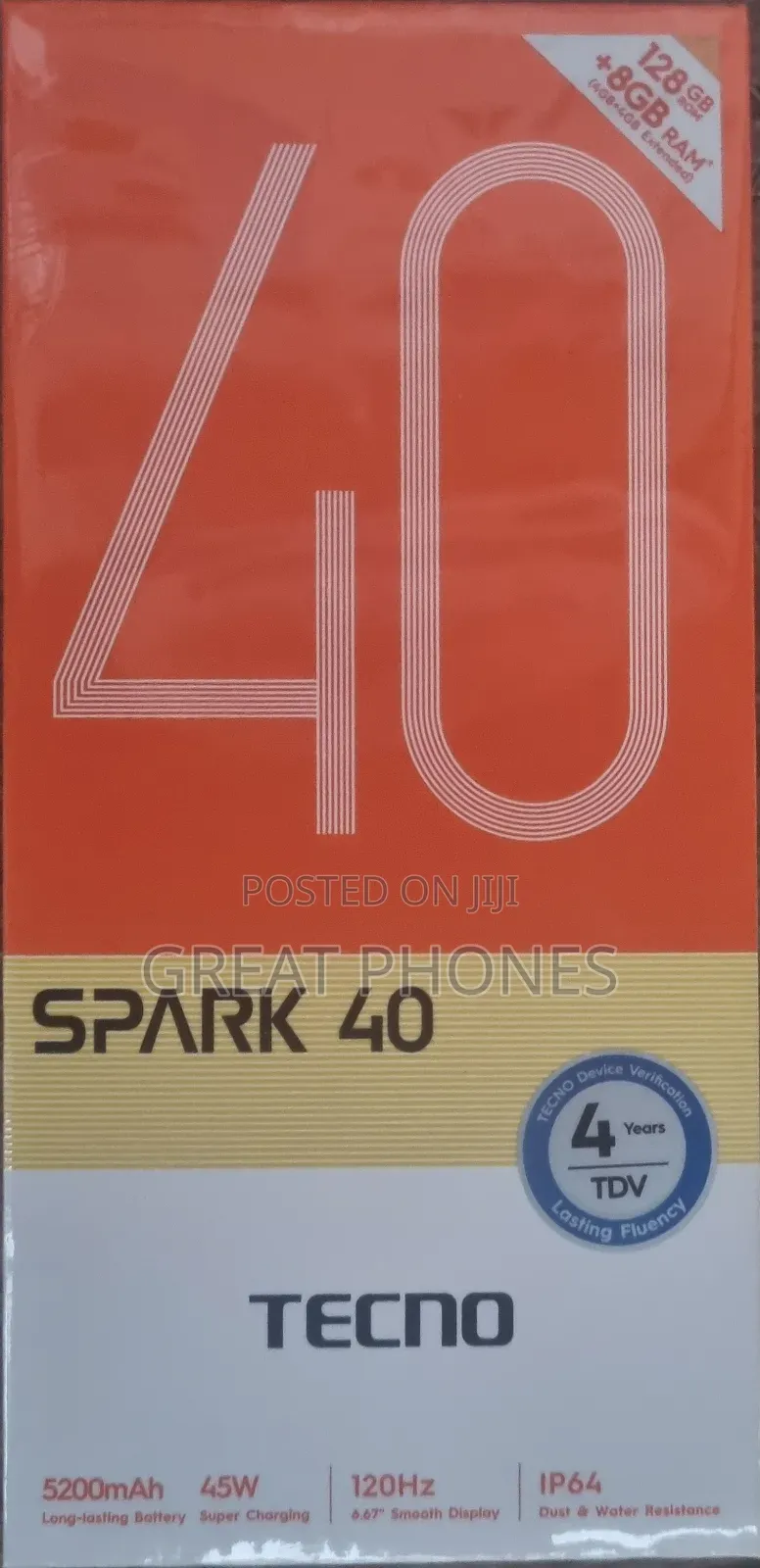 New Tecno Spark 40 128 GB