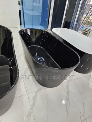 170*75 4 Feet Black Bathtub