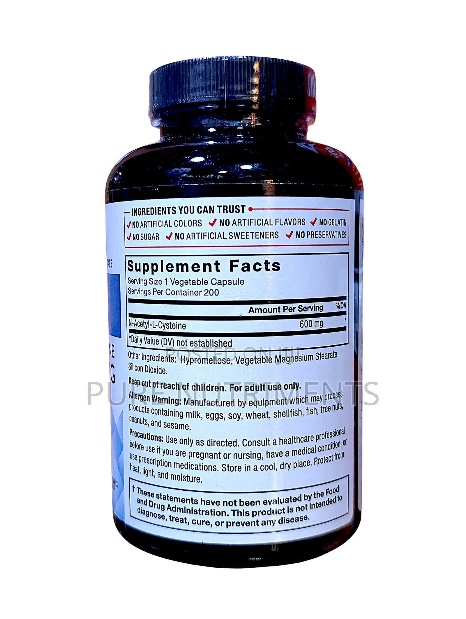 Force Factor Nac 600mg Antioxidant, Lung Immune Support–200 Capsules