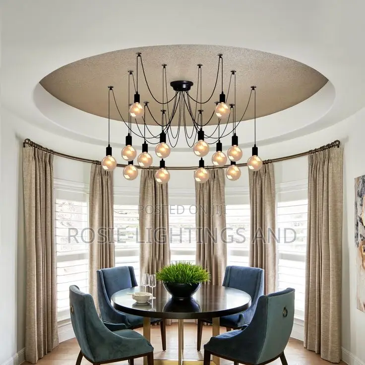 Loft Office Retro Industrial Wind Chandelier
