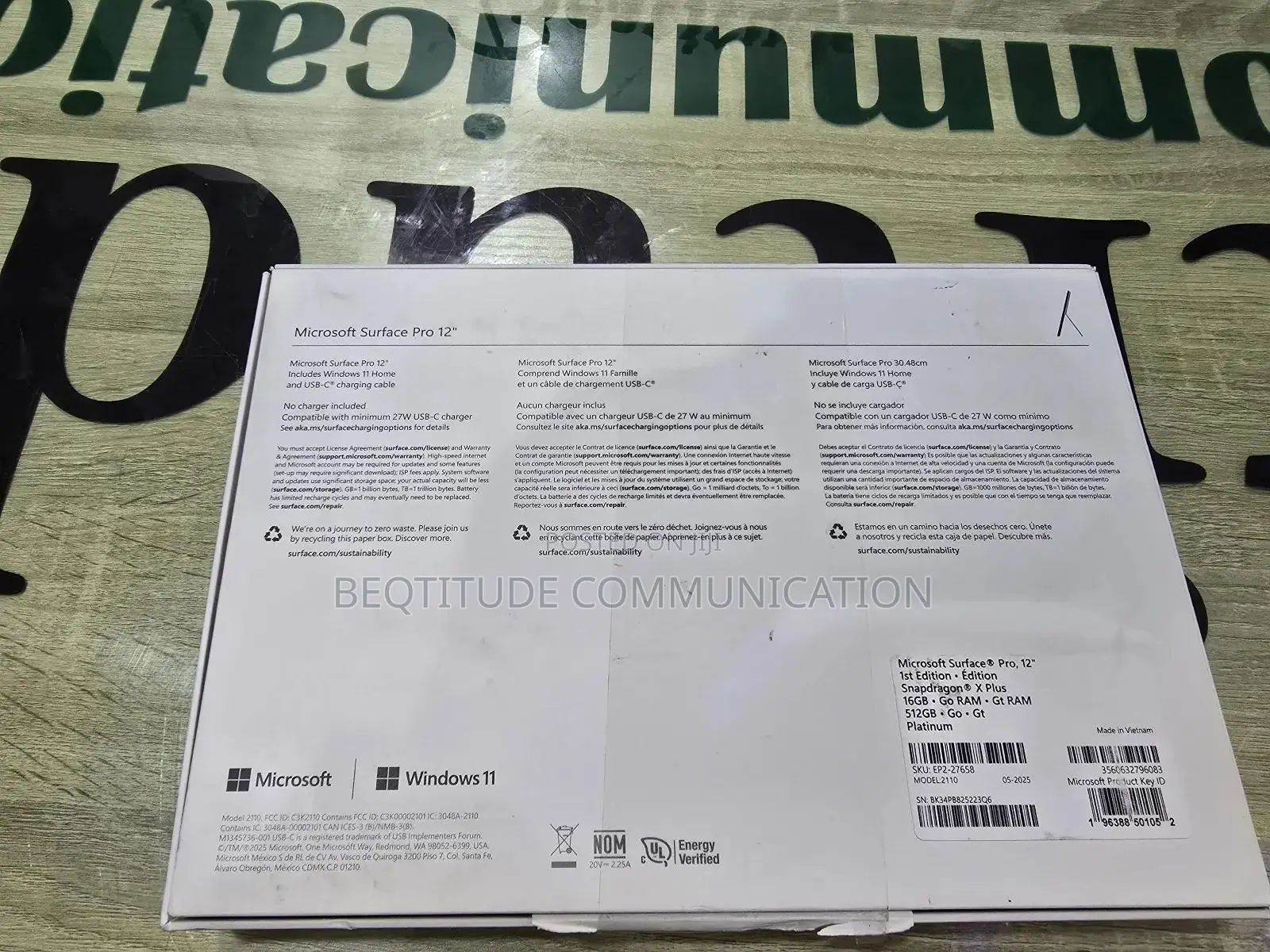 New Microsoft Surface Pro 16GB Qualcomm Snapdragon X Plus SSD 512GB