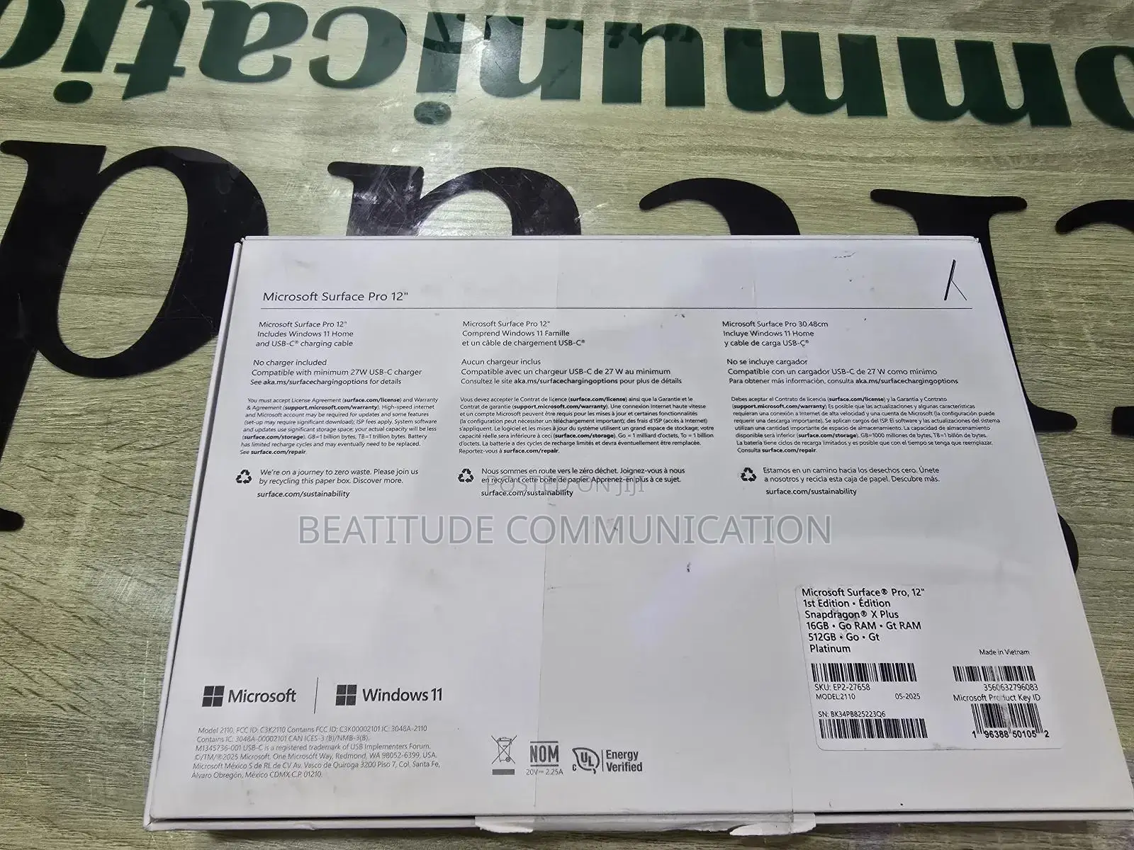 New Microsoft Surface Pro 16GB Qualcomm Snapdragon X Plus SSD 512GB