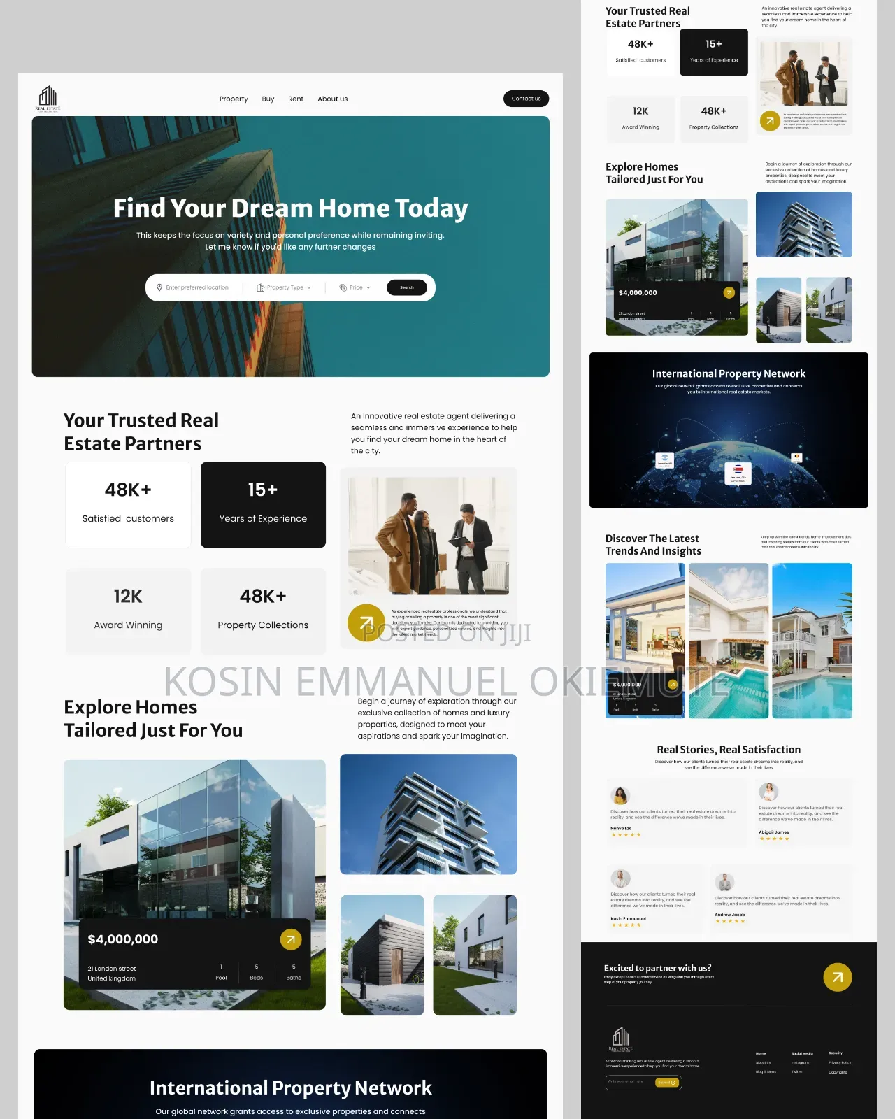 Ui/Ux Design for Website and Web App
