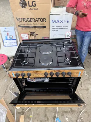 Maxi 60*90cm 5 Burner Wood Finish Gas Cooker | Max 60*90(5b) Wood