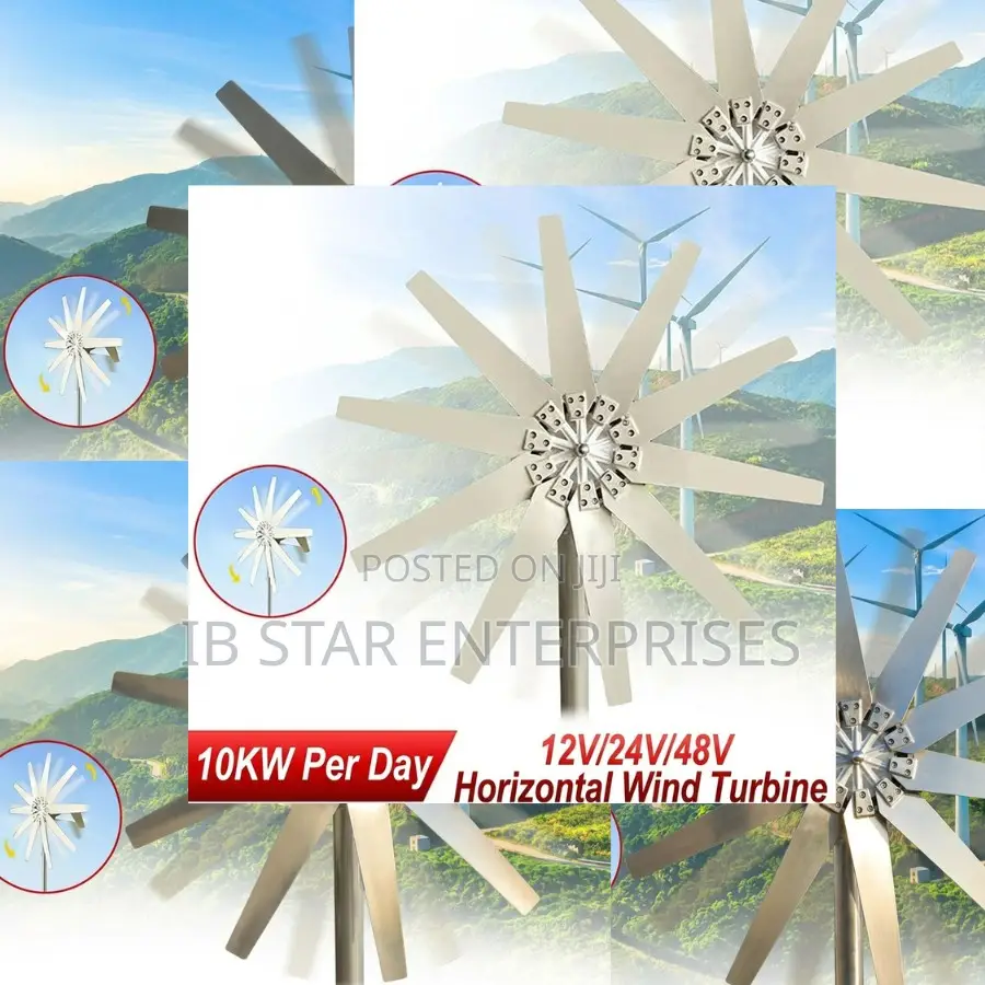 Uninterrupted Power: Secure Consistent, 10,000w Per Day Wind Turbine