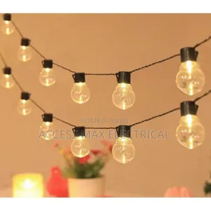 40 Bulbs Outdoor Black Rop Light