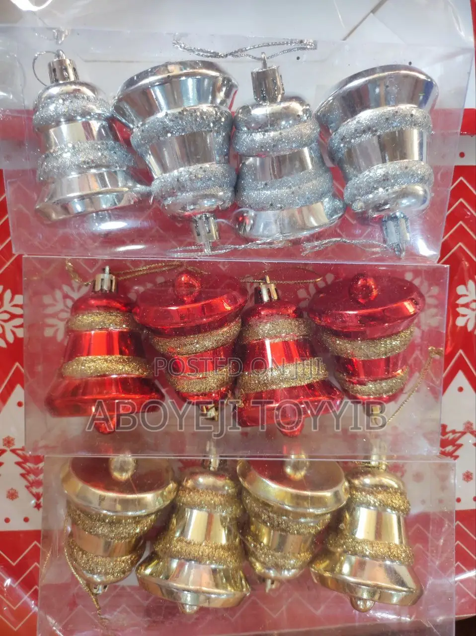 Christmas Decoration (Red,Green or Silver)