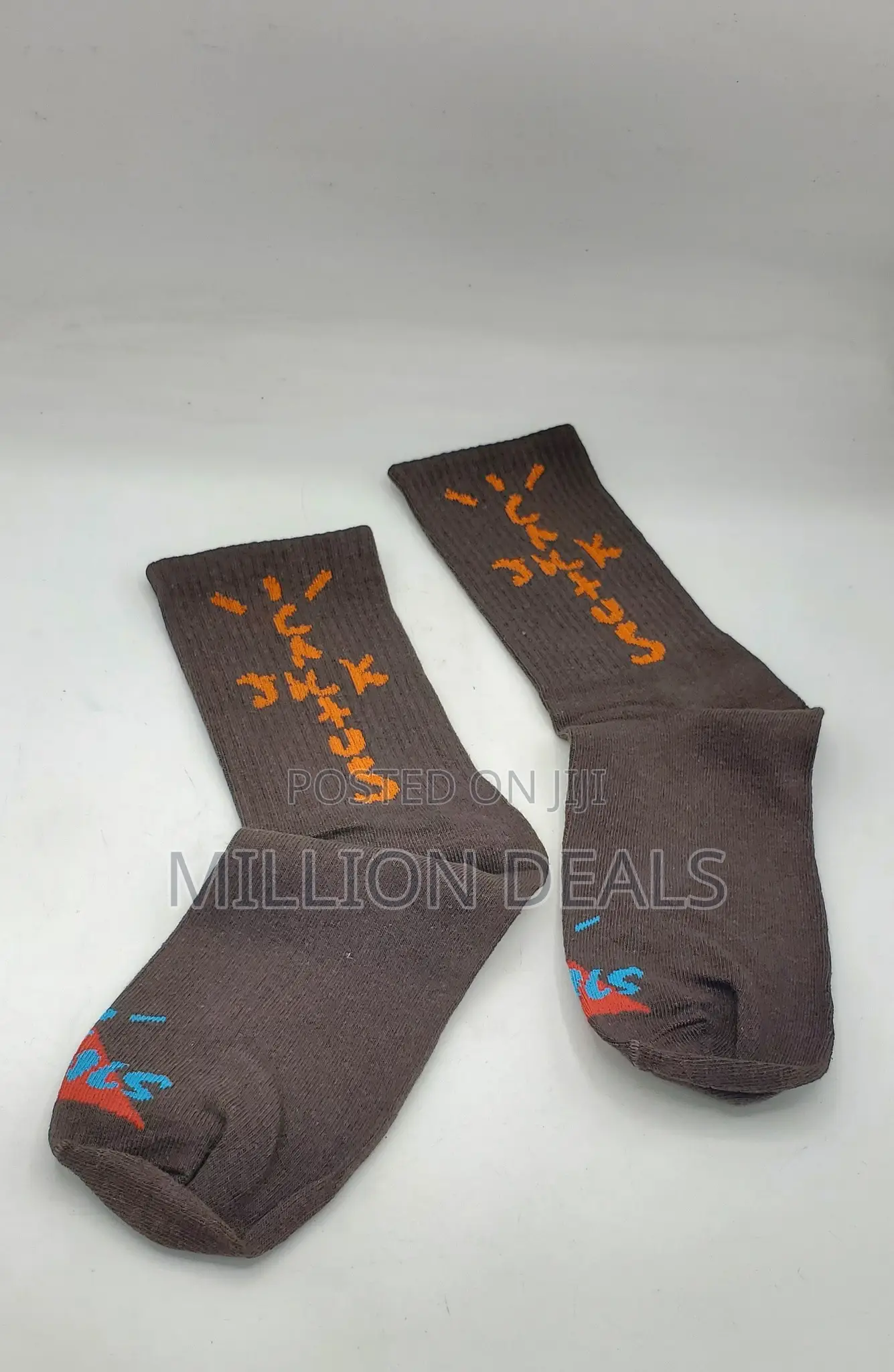 Pattern Ski Stylish Brown Men's Socks