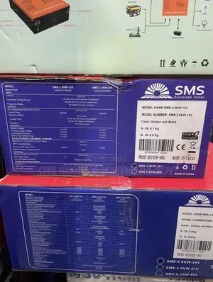 2kva 12v SMS Pure Sine Wave Hybrid Inverter. Best SMS Importer Lagos