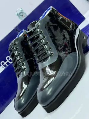 High Quality Oggi Men's Glossy Leather Boots
