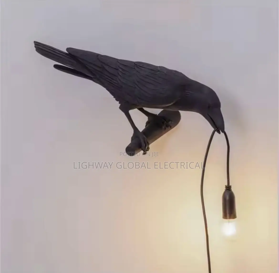 Vintage Resin Licky Crow Bed Wall Bracket