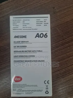 New Itel A06 64 GB