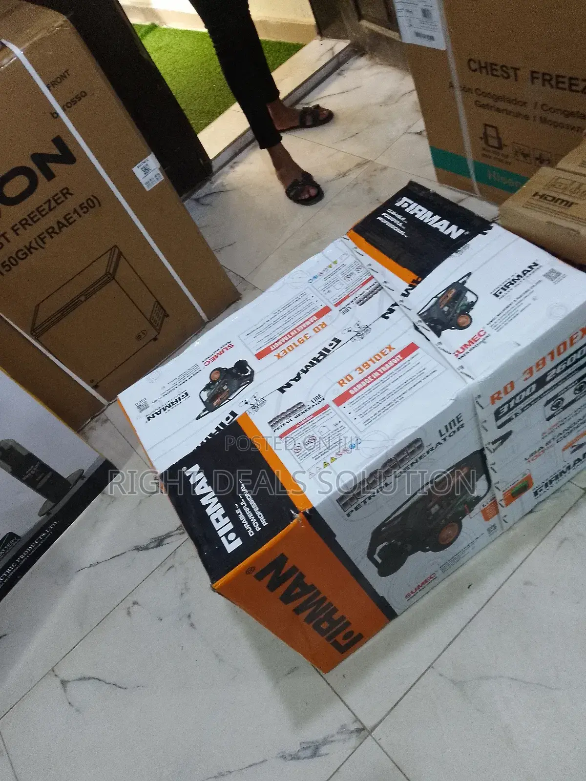 Firman 3.1kva Rd3910ex Electric Start Generator With Wheels Handle