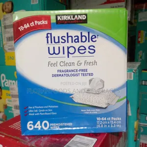 Kilkland Signature Flushable Wipes.