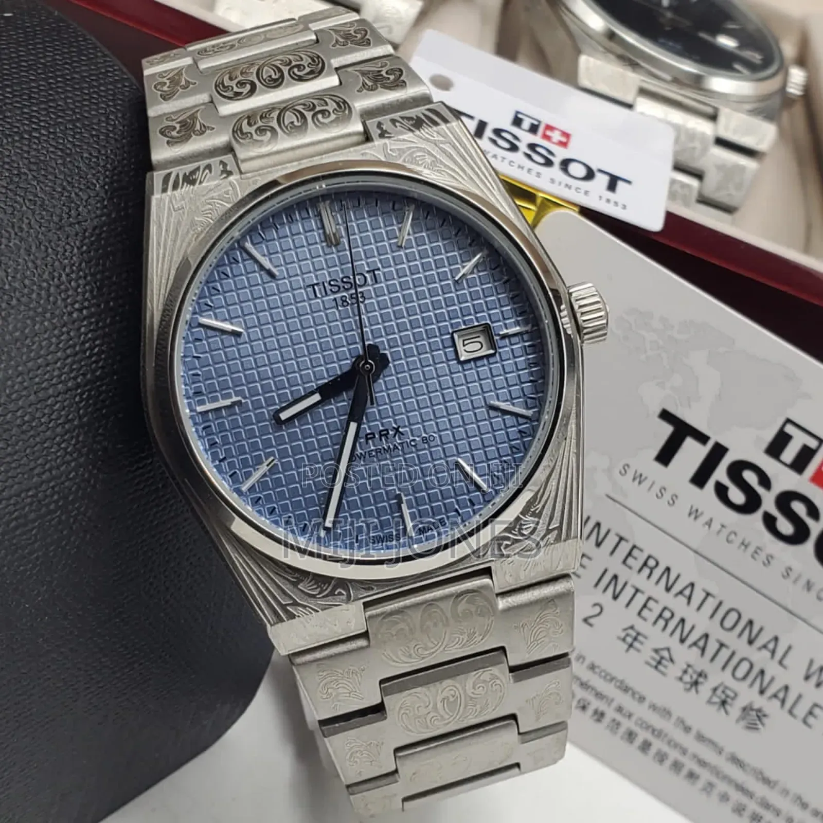 *Tissot  Men’S Battery‐Powered Silver Chain‐Strap Watch*