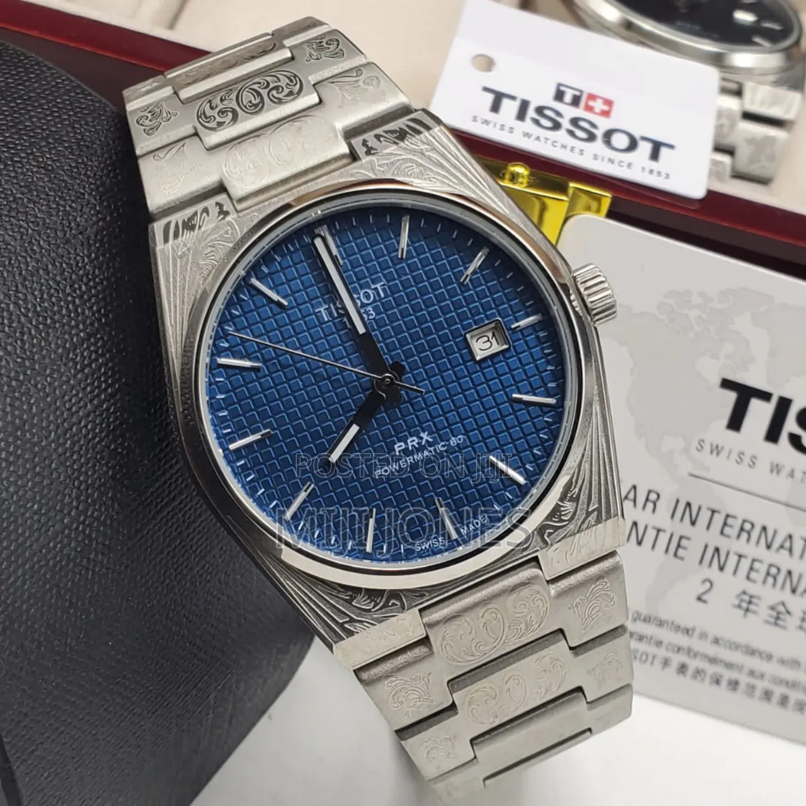 *Tissot  Men’S Battery‐Powered Silver Chain‐Strap Watch*